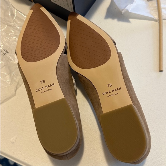 Cole Haan Women's Brown Suede Flats - Picture 7 of 7